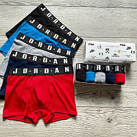 VIO Мужские боксеры Air Jordan Nike 5 шт в упаковке Трусы / мужские боксери / чоловічі труси нижнее