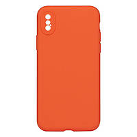 Чехол Silicone Case Full Camera no logo для iPhone X/Xs Мятая упаковка Цвет 02, Apricot p