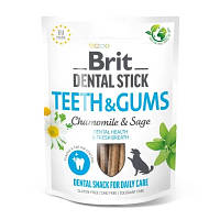 Лакомство для собак Brit Dental Stick Teeth&Gums ромашка и шалфей 251 г (8595602564354) h