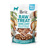 Ласощі для собак Brit Raw Treat freeze-dried Skin and Coat риба та курка 40 г (8595602564446) h