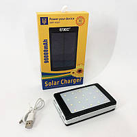 VIO УМБ Power Bank Solar 90000 mAh мобільне зарядне з сонячною панеллю та лампою, Power Bank Charger Батарея