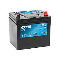 Акумулятор 60 Ah/12V EXIDE EFB JIS Euro ЕL604