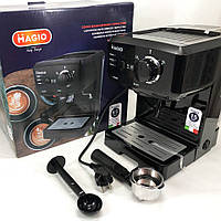 KIO Кофеварка рожковая эспрессо MAGIO MG-962, кофемашина латте, кофеварка автоматическая