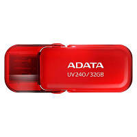 USB флеш наель ADATA 32GB UV240 Red USB 2.0 (AUV240-32G-RRD) h