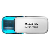 USB флеш наель ADATA 32GB UV240 White USB 2.0 (AUV240-32G-RWH) h