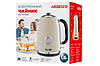 Електрочайник 1.8 л Ardesto 2 200 Вт бежевий strix контроль, фото 6