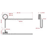 Палець пружинний 6-36-24-260, лівий | Сівалка Poznaniak | 304353005, 3043530050, фото 2