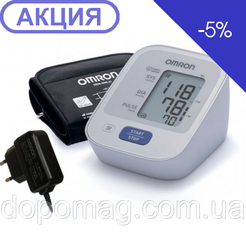 Автоматичний тонометр з адаптером Omron M2 Basic (HEM 7121-ALRU) (Японія)