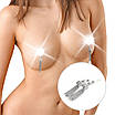 Прикраси для сосків зі стразами сріблясті Art of Sex Talla, фото 4