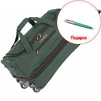 Дорожняя сумка на 2 колесах Travelite Basics Dark Green S exp. 51/64л (TL096275-86)