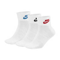 Шкарпетки Nike U NK NSW EVERYDAY ESSENTIAL AN 3PR DX5074-911 42-46 3 парі Білий/Мультиколор (196148785869) h