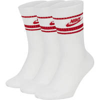 Шкарпетки Nike U NK NSW EVERYDAY ESSENTIAL CR 3PR DX5089-102 46-50 3 парі Білий/Червоний (196148786194) h