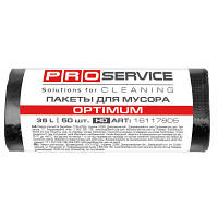 Пакеты для мусора PRO service Optimum HD Черные 35 л 50 шт. (4823071617238) h