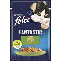 Влажный корм для кошек Purina Felix Fantastic с кроликом в желе 85 г (7613039835500) h