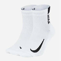 Носки Nike U NK MLTPLIER ANKLE 2PR SX7556-100 38-42 2 пари Білі (194275663029) h