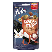 Лакомство для котов Purina Felix Party Mix Гриль Микс с курицей, говядиной и лососем 60 г (7613287631404) h