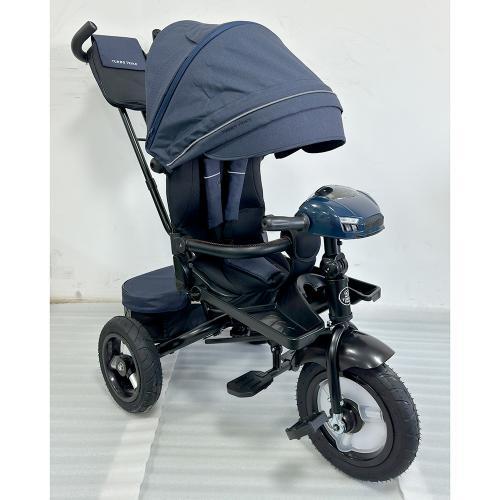 Велосипед дитячий триколісний Turbo Trike MT 1007 (синій колір) з батьківською ручкою, фото 1
