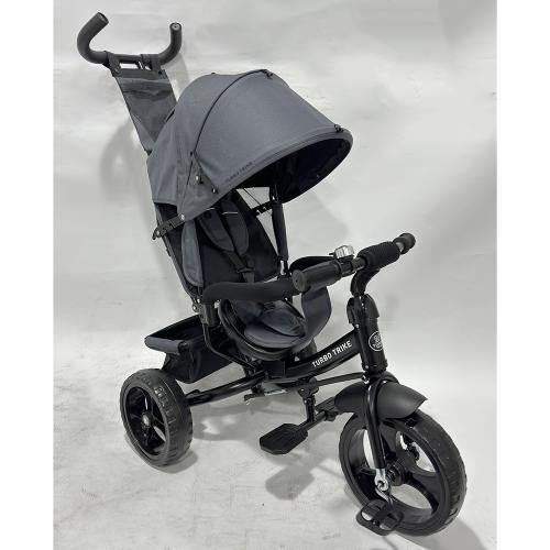 Дитячий триколісний велосипед Turbo Trike MT 1005 (графітовий колір), фото 1