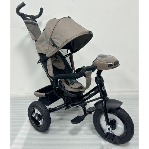 Велосипед дитячий триколісний Turbo Trike MT 1006 (коричнево-сірий колір), фото 1