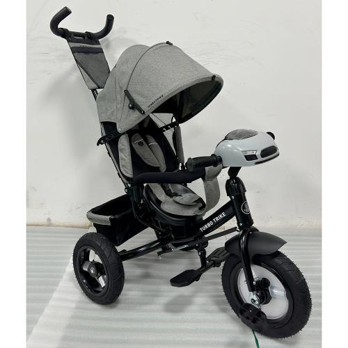 Велосипед дитячий триколісний Turbo Trike MT 1006 (світло-сірий колір), фото 1