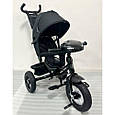Велосипед дитячий триколісний Turbo Trike MT 1006 (чорний колір), фото 2