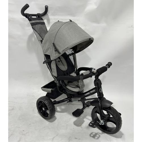 Дитячий триколісний велосипед Turbo Trike MT 1005 (світло-сірий колір), фото 1