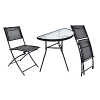 Комплект садовой мебели Jumi полукруглый стол и 2 стулья l