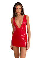 Платье V вырез красный лак D&A размер XL ar