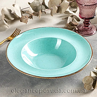 Глубокая тарелка для пасты бирюзовая Porland Seasons 26 см