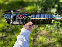 Прямоточный глушитель 47 sm, Acrapoviс Full Carbon Long Наклейка Acrapovic в