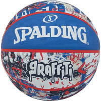 Мяч баскетбольный Spalding Graffitti синій, мультиколор Уні 7 84377Z (689344405933) h