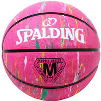 Мяч баскетбольный Spalding Marble Series рожевий, мультиколор Уні 5 84417Z (689344406725) h