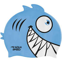 Шапка для плавания Aqua Speed Zoo Pirana 246-02 9697 бірюзовий Діт OSFM (5908217696977) h