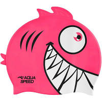 Шапка для плавання Aqua Speed Zoo Pirana 246-03 9698 Розовий Діт OSFM (5908217696984) h
