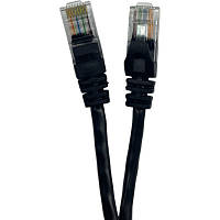 Патч-корд 0.5м UTP cat.5e, CU, 24AWG, black GEAR (GPC-UTPCURJ45-0.5B) h