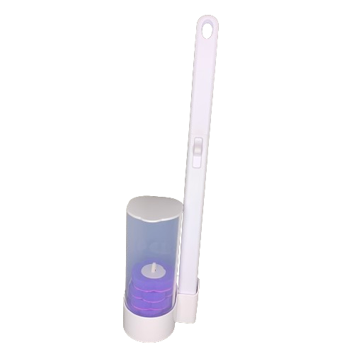 Комплект на підставці для прибирання та чищення унітаза тримач насадки 6 шт, фото 1