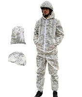 Тактический маскировочный костюм Alpine + кавер + чехол (Белый мультикам) TRNK