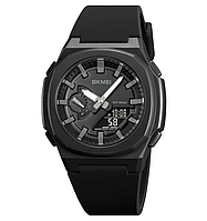 Годинник чоловічий наручний Skmei 2091 (Чорний із чорним) стильний наручний годинник для чоловіків