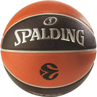 Мяч баскетбольный Spalding Euroleague TF-500 чорний, помаранчевий Уні 7 77101Z (689344411040) h