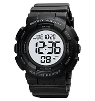 Чоловічий спортивний годинник Skmei 2081 Чорний з білим стильний наручний годинник для чоловіків