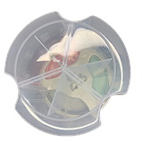 Ємність для сипких 2 л із 4 відділеннями та мірною шкалою, фото 3