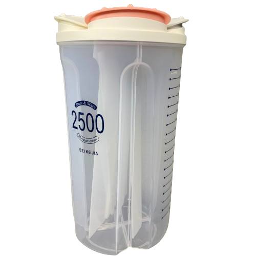 Контейнер для сипких 2,5 л із 4 відділеннями та мірною шкалою 12,3 х 24,5 х 13,8 см, фото 1