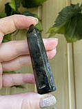Лабрадор кристал , обеліск з натурального лабрадора обеліск з каменю лабрадор олівець з лабрадору. 72*19*16 мм, фото 8