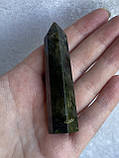 Лабрадор кристал , обеліск з натурального лабрадора обеліск з каменю лабрадор олівець з лабрадору. 72*19*16 мм, фото 3