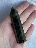 Лабрадор кристал , обеліск з натурального лабрадора обеліск з каменю лабрадор олівець з лабрадору. 72*19*16 мм, фото 2