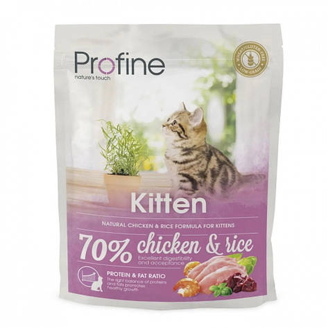 Profine Cat Kitten з куркою і рисом сухий корм для кошенят 300 г, фото 1