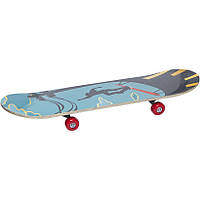 Скейт дерев'яний 80см "Скейтер дріфт" алюмінієва підвіска, антиковзаюче покриття, навантаження до 80кг