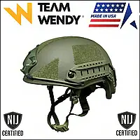 Тактический шлем FAST IIIA USA Олива. Военный бронешлем каска. Баллистический шлем. Пуленепробиваемый шлем.