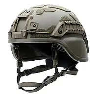 Тактический шлем PGD MICH Олива Danmark IIIA. Военный шлем каска с ушами 3А класса. Баллистический бронешлем.