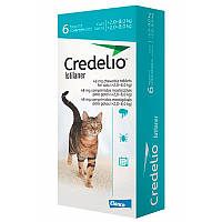 Credelio Cat by Elanco - Противопаразитарные жевательные таблетки Кределио от блох и клещей для котов 2 - 8 кг